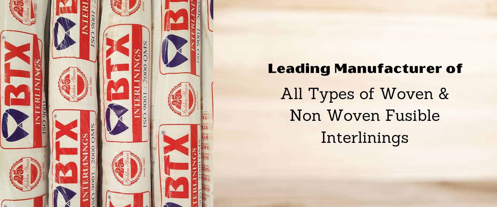 Fusible Interlining Manufacturer in India